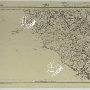 CARTA D'ITALIA COPIA AL CORRENTE PER LE FERROVIE - F°.10 ROMA.