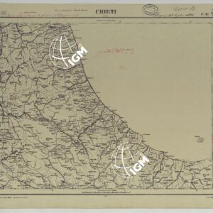 CARTA D'ITALIA COPIA AL CORRENTE PER LE FERROVIE - F°.11 CHIETI.