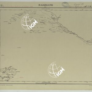 CARTA D'ITALIA COPIA AL CORRENTE PER LE FERROVIE - F°.12 M. GARGANO.