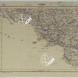 CARTA D'ITALIA COPIA AL CORRENTE PER LE FERROVIE - F°.15 NAPOLI.