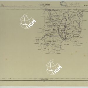 CARTA D'ITALIA COPIA AL CORRENTE PER LE FERROVIE - F°.17 CAGLIARI.