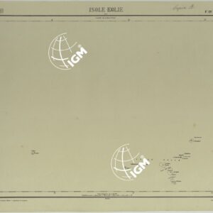 CARTA D'ITALIA COPIA AL CORRENTE PER LE FERROVIE - F°.19 ISOLE EOLIE.