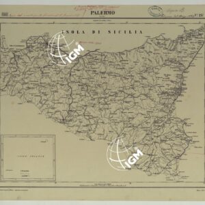 CARTA D'ITALIA COPIA AL CORRENTE PER LE FERROVIE - F°.23 PALERMO.