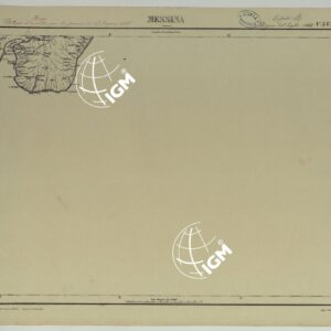 CARTA D'ITALIA COPIA AL CORRENTE PER LE FERROVIE - F°.24 MESSINA.