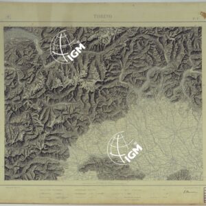 SAGGIO DI PRESENTAZIONE DELLA MONTAGNA A TRATTI PER LA CARTA AL 1:500.000 - FOGLIO 7 TORINO.