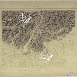 SAGGIO DI PRESENTAZIONE DELLA MONTAGNA A TRATTI PER LA CARTA AL 1:500.000 - FOGLIO 8 VENEZIA.