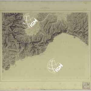 SAGGIO DI PRESENTAZIONE DELLA MONTAGNA A TRATTI PER LA CARTA AL 1:500.000 - FOGLIO 12 GENOVA.