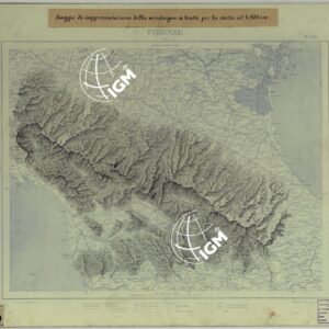 SAGGIO DI PRESENTAZIONE DELLA MONTAGNA A TRATTI PER LA CARTA AL 1:500.000 - FOGLIO 13 FIRENZE.