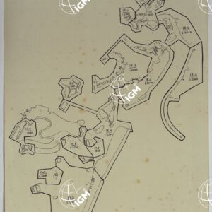 CARTA DELLA LAGUNA VENETA MINUTA DI CAMPAGNA CON SCALE VARIE.