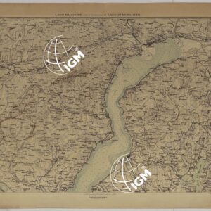 ATLANTE DEI LAGHI ITALIANI TAV  III  LAGO MAGGIORE (PARTE SUPERIORE) E LAGO DI MERGOZZO