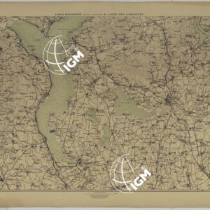 ATLANTE DEI LAGHI ITALIANI TAV  IV LAGO MAGGIORE (PARTE INFERIORE) E LAGHI DEL VARESOTTO