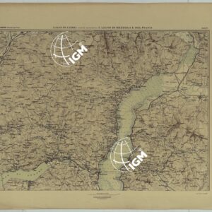 ATLANTE DEI LAGHI ITALIANI TAV  VI  LAGO DI COMO (PARTE SUPERIORE) E LAGHI DI MEZZOLA E DEL PIANO