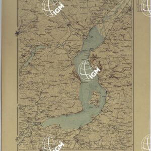 ATLANTE DEI LAGHI ITALIANI TAV  VIII  LAGHI D'ISEO E D'ENDINE