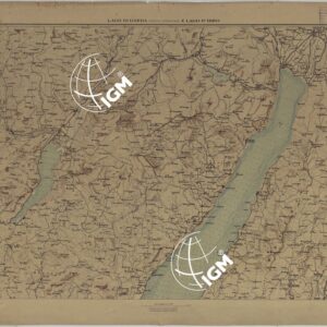 ATLANTE DEI LAGHI ITALIANI TAV  IX  LAGO DI GARDA (PARTE SUPERIORE) E LAGO D'IDRO