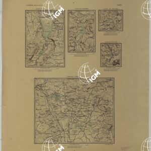 ATLANTE DEI LAGHI ITALIANI TAV  XI  LAGO S. CROCE DI CAVAZZO DI REVINE DI ALLEGHE E LAGHI VELINI