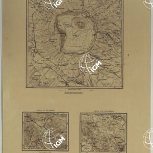 ATLANTE DEI LAGHI ITALIANI TAV  XV LAGO DI VICO DI CANTERNO E DI SCANNO