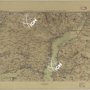 ATLANTE DEI LAGHI ITALIANI TAV  VI  2° COPIA LAGO DI COMO (PARTE SUPERIORE) E LAGHI DI MEZZOLA E DEL PIANO