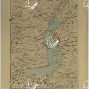 ATLANTE DEI LAGHI ITALIANI TAV  VIII 2° COPIA LAGHI D'ISEO E D'ENDINE