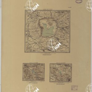 ATLANTE DEI LAGHI ITALIANI TAV  XV 2° COPIA LAGO DI VICO DI CANTERNO E DI SCANNO