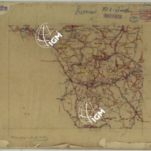 CARTA ITINERARIA MONTATA SU CARTONCINO - FOGLIO 8.