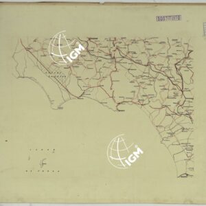 CARTA ITINERARIA MONTATA SU CARTONCINO.