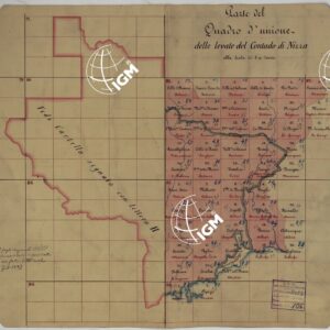 TERRITORIO DELLA CONTEA DI NIZZA - PARTE DEL QUADRO D'UNIONE DELLE LEVATE DEL CONTADO DI NIZZA ALLA SCALA DI 1 A 10.000.