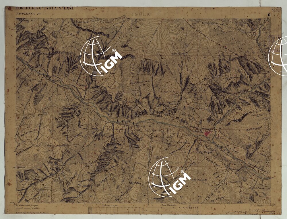 TERRITORIO DELLA CONTEA DI NIZZA - TAVOLA 6 ISOLA.