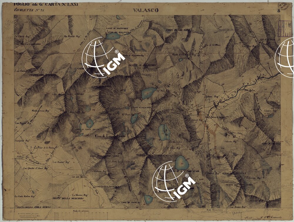 TERRITORIO DELLA CONTEA DI NIZZA - TAVOLA 8 VALASCO.