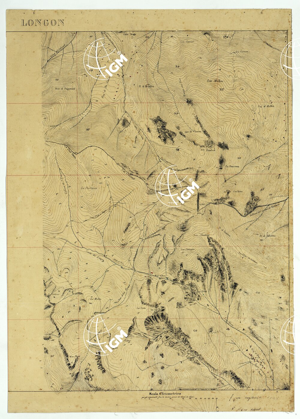 TERRITORIO DELLA CONTEA DI NIZZA - TAVOLA 9 LONGON AGGIORNAMENTO.