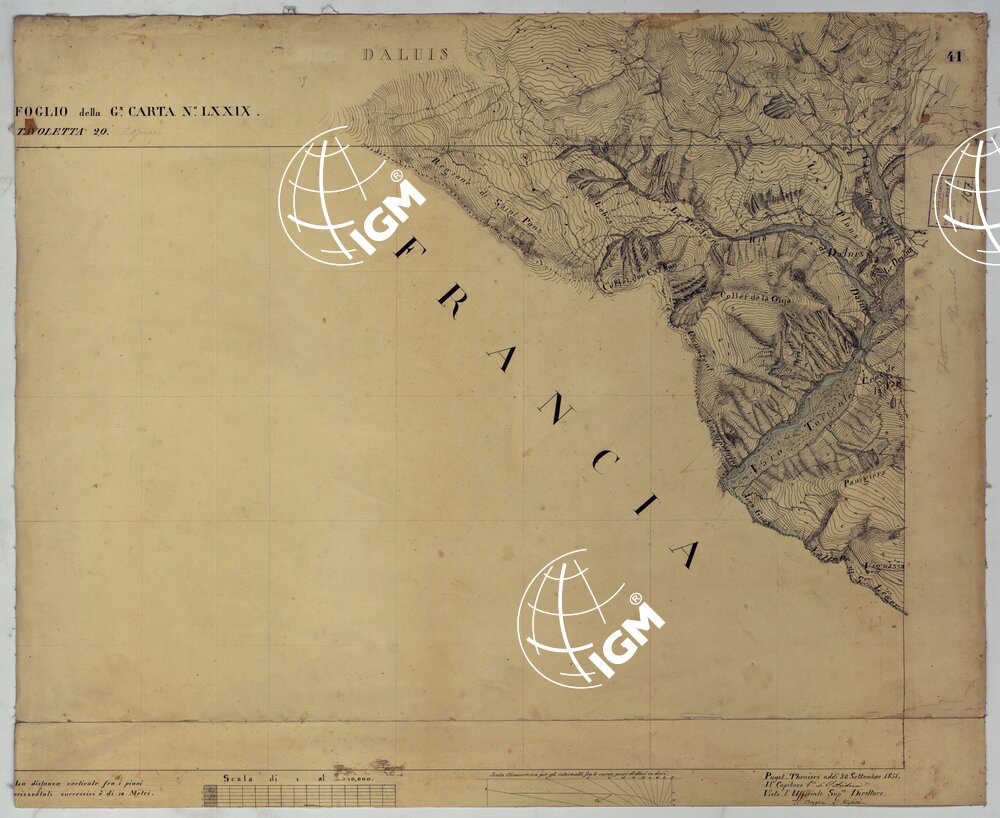 TERRITORIO DELLA CONTEA DI NIZZA - TAVOLA 41 DALUIS.