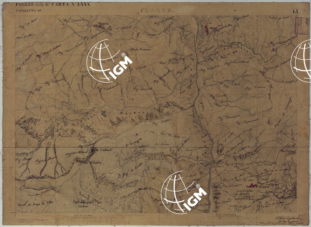 TERRITORIO DELLA CONTEA DI NIZZA - TAVOLA 45 CLANZ.