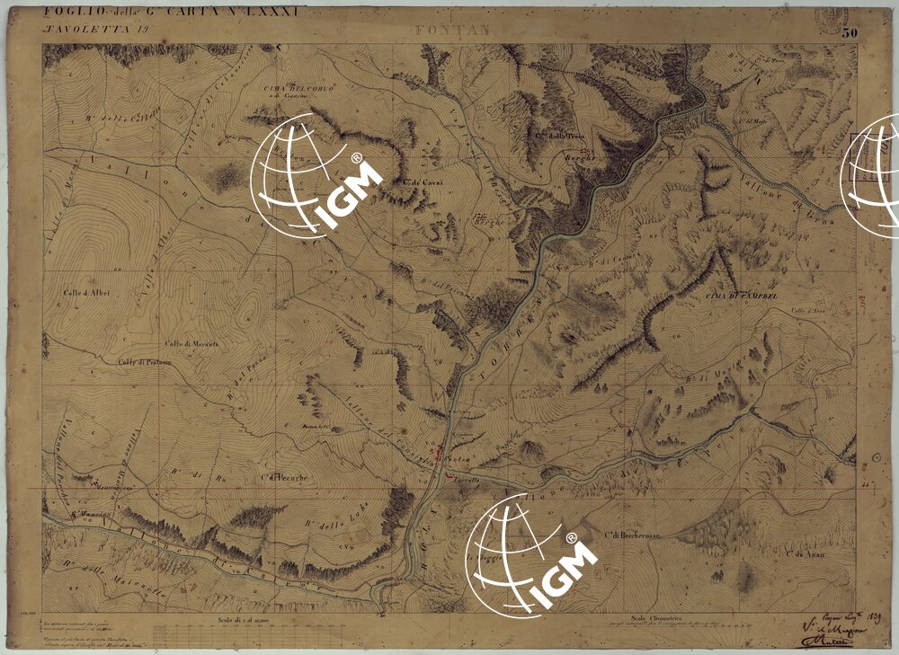 TERRITORIO DELLA CONTEA DI NIZZA - TAVOLA 50 FONTAN.