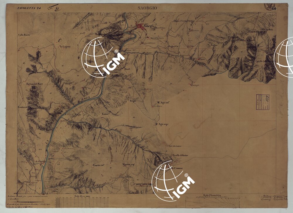 TERRITORIO DELLA CONTEA DI NIZZA - TAVOLA 60 SAORGIO.