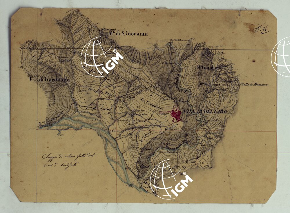 TERRITORIO DELLA CONTEA DI NIZZA - TAVOLA 65 VILLAR DEL VARO. AGGIORNAMENTO.