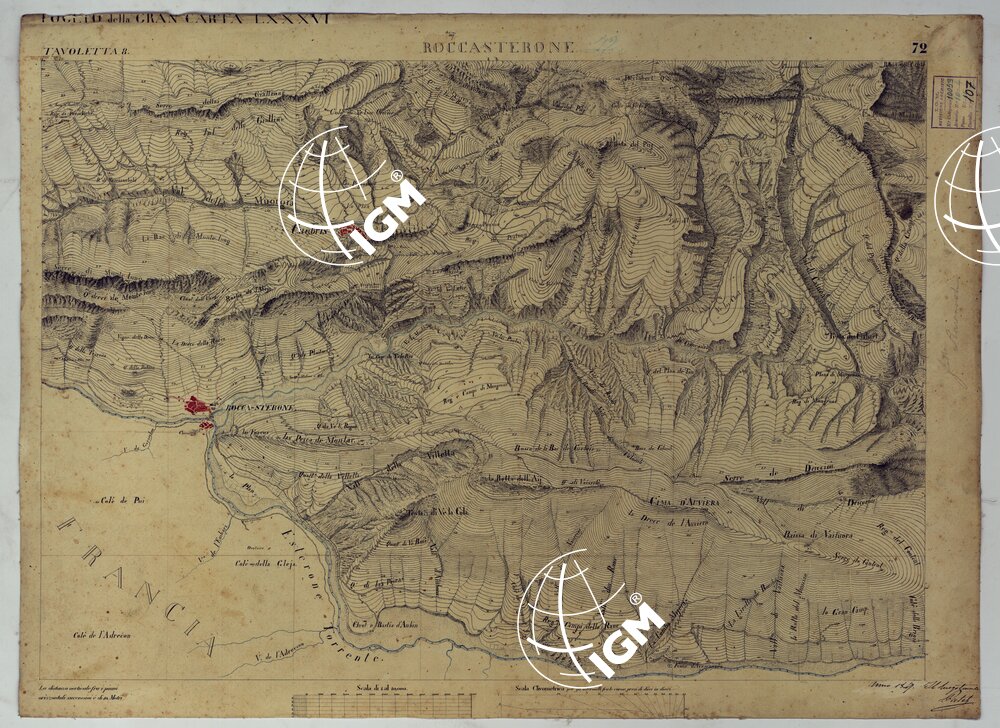 TERRITORIO DELLA CONTEA DI NIZZA - TAVOLA 72 ROCCASTERONE.