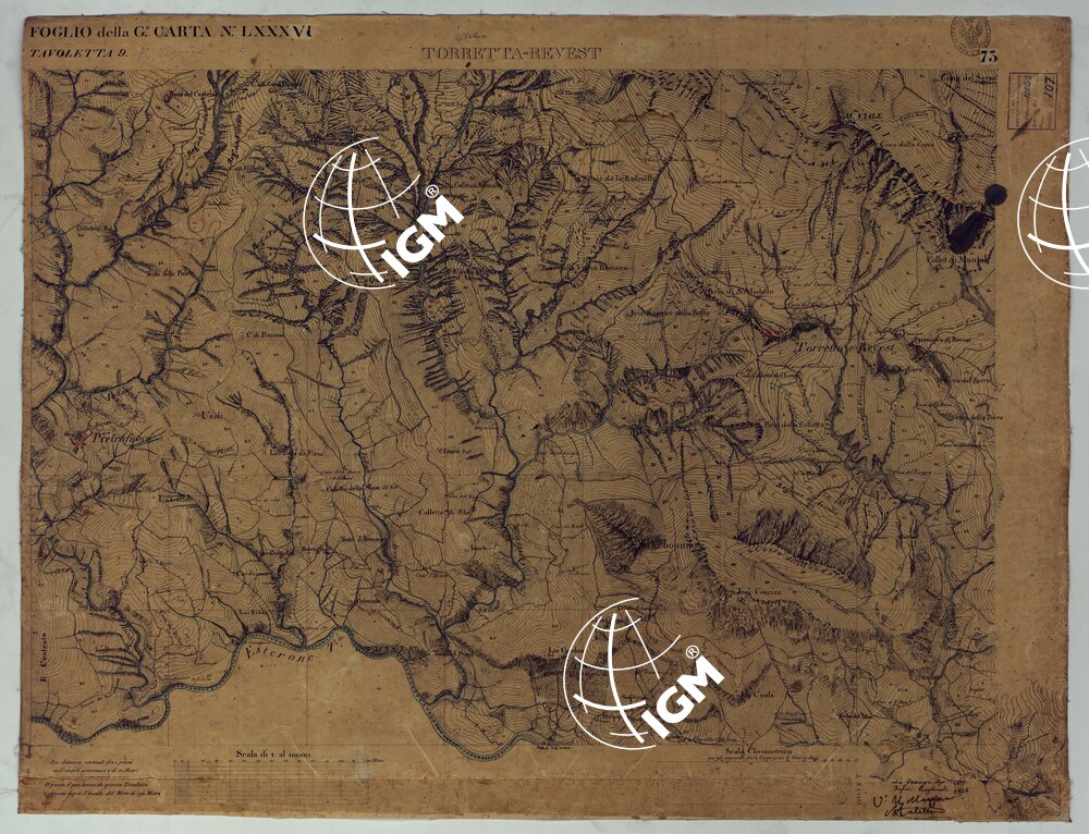 TERRITORIO DELLA CONTEA DI NIZZA - TAVOLA 73 TORRETTA-REVEST.