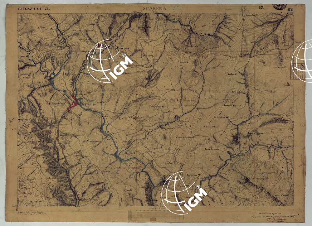 TERRITORIO DELLA CONTEA DI NIZZA - TAVOLA 82 SCARENA.