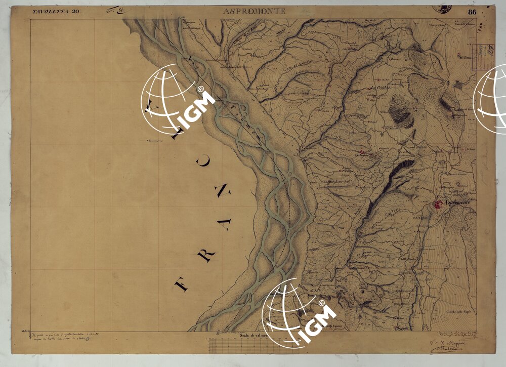 TERRITORIO DELLA CONTEA DI NIZZA - TAVOLA 86 ASPROMONTE.