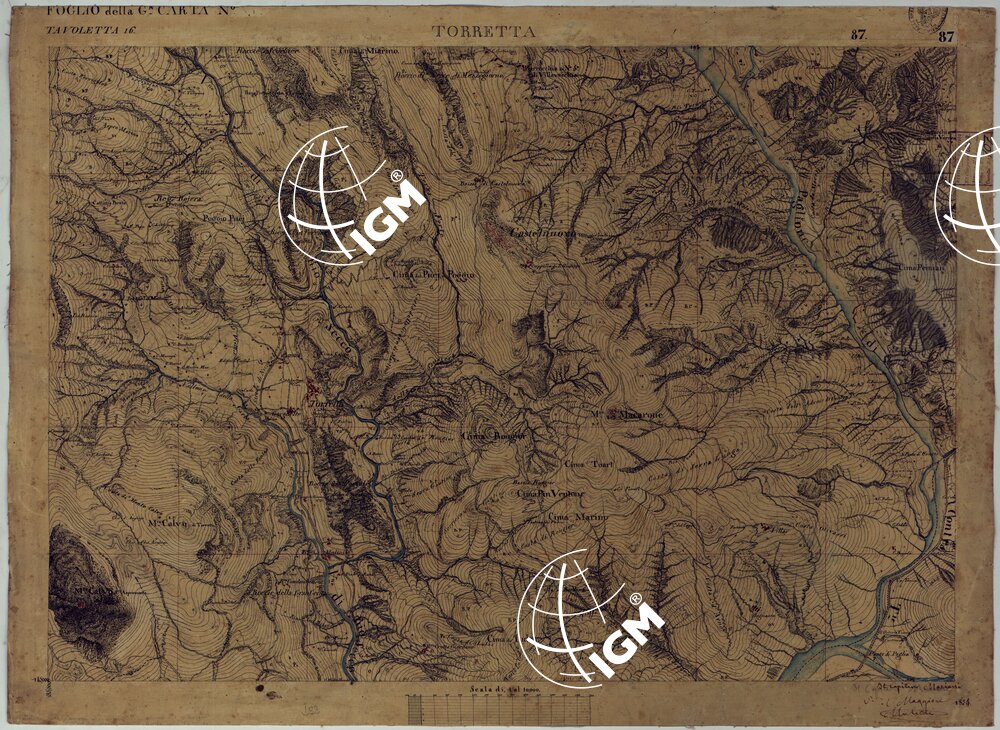 TERRITORIO DELLA CONTEA DI NIZZA - TAVOLA 87 TORRETTA.