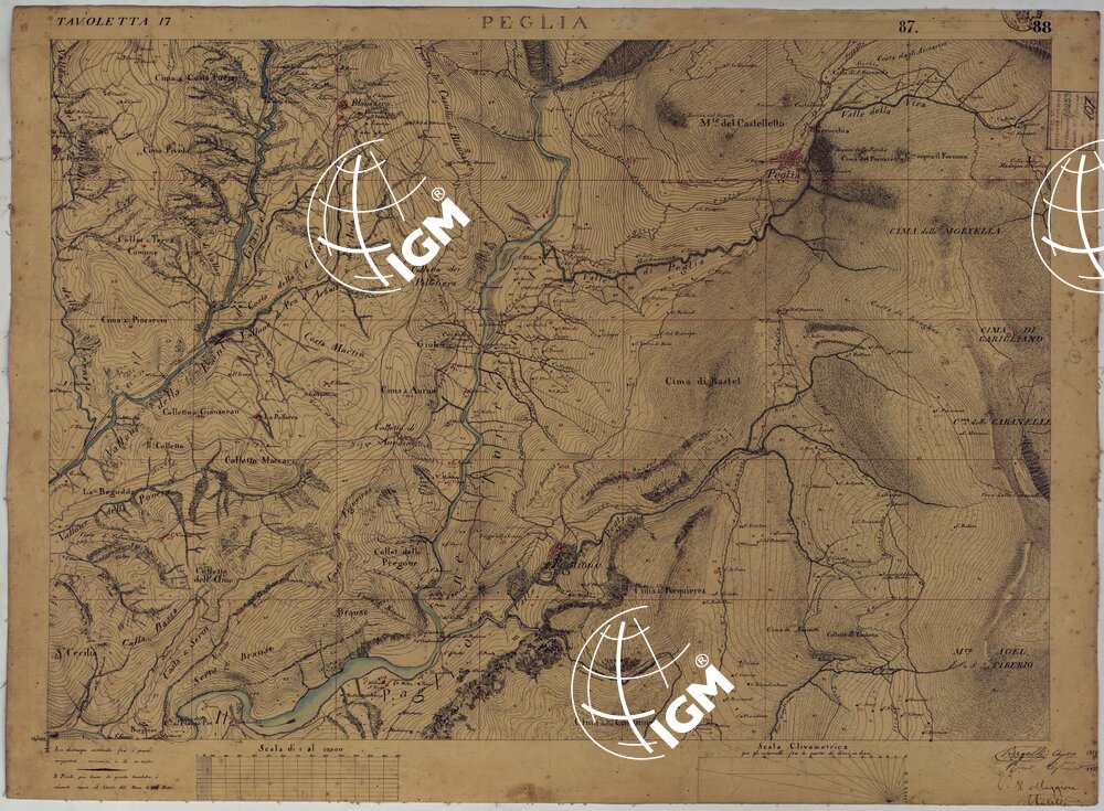 TERRITORIO DELLA CONTEA DI NIZZA - TAVOLA 88 PEGLIA.