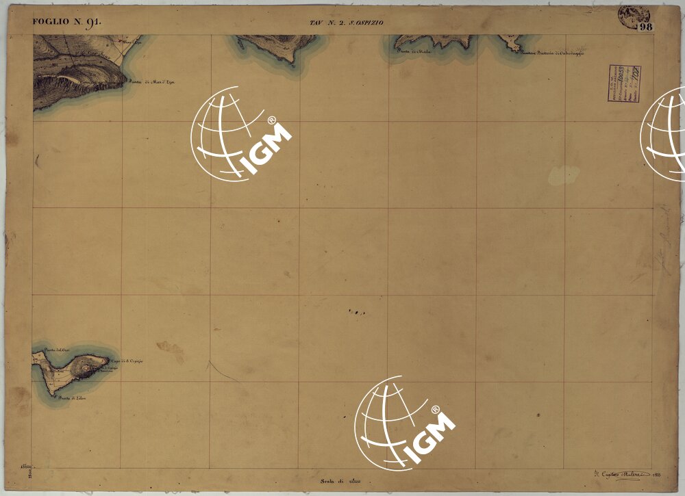 TERRITORIO DELLA CONTEA DI NIZZA - TAVOLA 98 S. OSPIZIO.