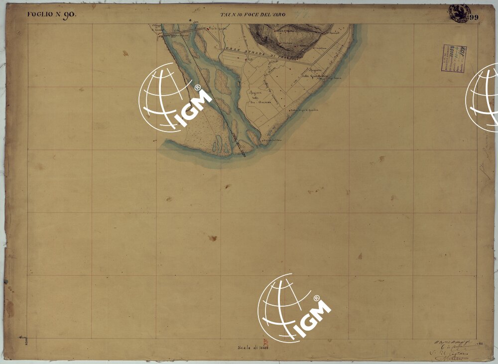 TERRITORIO DELLA CONTEA DI NIZZA -TAVOLA 99 FOCE DEL VARO.