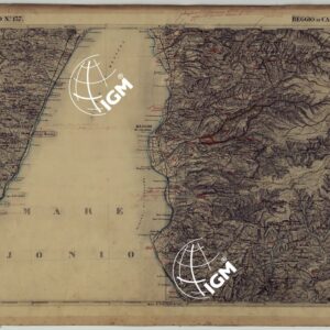 CARTA D'ITALIA - FOGLIO 137 REGGIO DI CALABRIA.