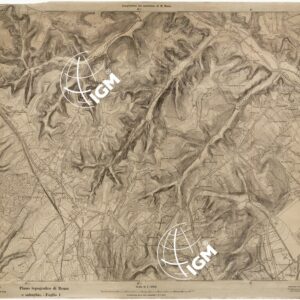 PIANO TOPOGRAFICO DI ROMA E SUBURBIO - FOGLIO 1