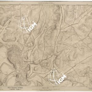 PIANO TOPOGRAFICO DI ROMA E SUBURBIO - FOGLIO 3