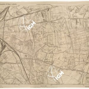 PIANO TOPOGRAFICO DI ROMA E SUBURBIO - FOGLIO 9