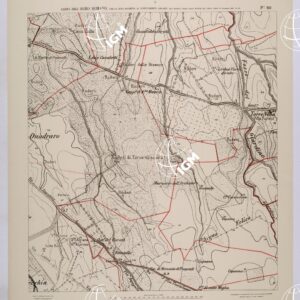 CARTA DELL'AGRO ROMANO NEL RAPPORTO DI 1:8.000 PER LA ZONA SOGGETTA AL BONIFICAMENTO AGRARIO AGLI EFFETTI DELLE LEGGI RIUNITE IN TESTO UNICO CON R.D. 10 NOVEMBRE 1905 N°647 - FOGLIO 50.