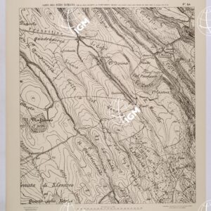 CARTA DELL'AGRO ROMANO NEL RAPPORTO DI 1:8.000 PER LA ZONA SOGGETTA AL BONIFICAMENTO AGRARIO AGLI EFFETTI DELLE LEGGI RIUNITE IN TESTO UNICO CON R.D. 10 NOVEMBRE 1905 N°647 - FOGLIO 54.