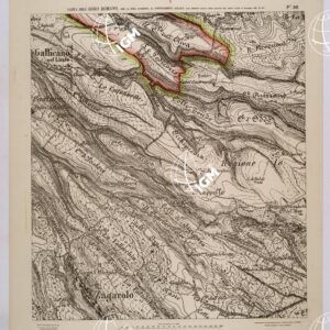 CARTA DELL'AGRO ROMANO NEL RAPPORTO DI 1:8.000 PER LA ZONA SOGGETTA AL BONIFICAMENTO AGRARIO AGLI EFFETTI DELLE LEGGI RIUNITE IN TESTO UNICO CON R.D. 10 NOVEMBRE 1905 N°647 - FOGLIO 55.