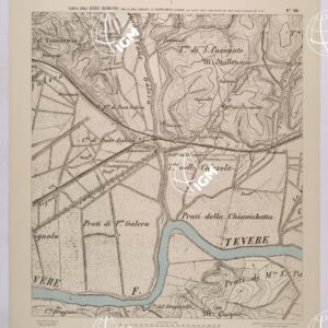 CARTA DELL'AGRO ROMANO NEL RAPPORTO DI 1:8.000 PER LA ZONA SOGGETTA AL BONIFICAMENTO AGRARIO AGLI EFFETTI DELLE LEGGI RIUNITE IN TESTO UNICO CON R.D. 10 NOVEMBRE 1905 N°647 - FOGLIO 56.